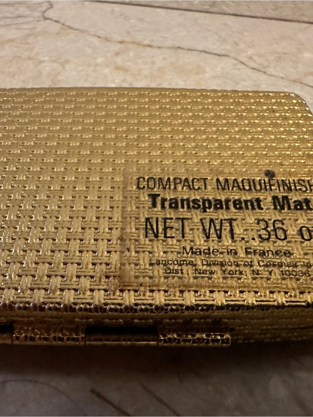 vintage Lancôme Maquifinish powder compact